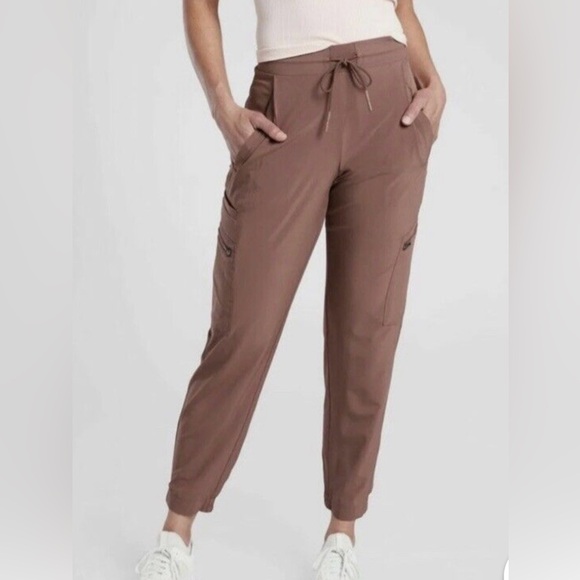 NWT Athleta Venture Pants in Hero(Mauve), size 22, Athleisure Activewear Comfy - Picture 1 of 14